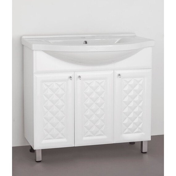 ТУМБА С РАКОВИНОЙ STYLE LINE КАННА 90 ПОД УМЫВАЛЬНИК ЭЛЬБРУС-90