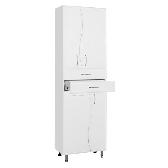 КОЛОННА STYLE LINE 600 (2 ЯЩИКА, КОРЗИНА) 2000X600X340 ВОЛНА