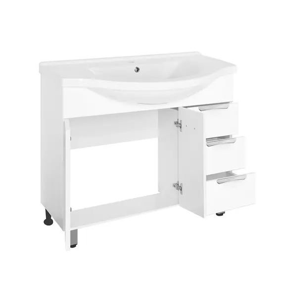 ТУМБА STYLE LINE "ЖАСМИН 100" (3 ЯЩ.) ПОД УМЫВАЛЬНИК ЭЛЬБРУС 100