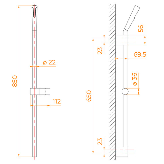 ДУШЕВАЯ СТОЙКА ПОВОРОТНАЯ RGW SP-253