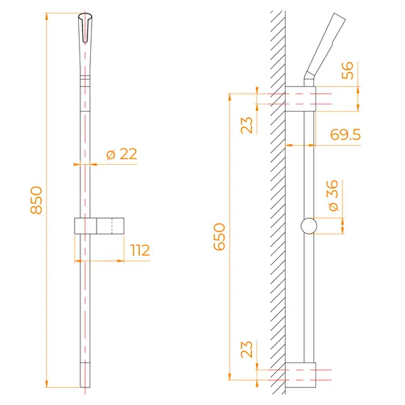 ДУШЕВАЯ СТОЙКА ПОВОРОТНАЯ RGW SP-253