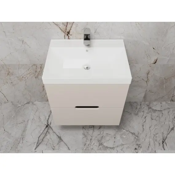 ТУМБА ПОДВЕСНАЯ STYLE LINE "МАТИС 60", CLASSIC 60, (2 ЯЩИКА), КРЕМ, ЭМАЛЬ