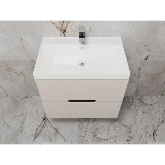 ТУМБА ПОДВЕСНАЯ STYLE LINE "МАТИС 70", CLASSIC 70, (2 ЯЩИКА), КРЕМ, ЭМАЛЬ