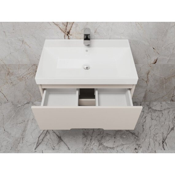 ТУМБА ПОДВЕСНАЯ STYLE LINE "МАТИС 70", CLASSIC 70, (2 ЯЩИКА), КРЕМ, ЭМАЛЬ