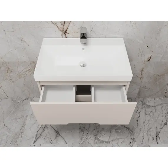 ТУМБА ПОДВЕСНАЯ STYLE LINE "МАТИС 70", CLASSIC 70, (2 ЯЩИКА), КРЕМ, ЭМАЛЬ