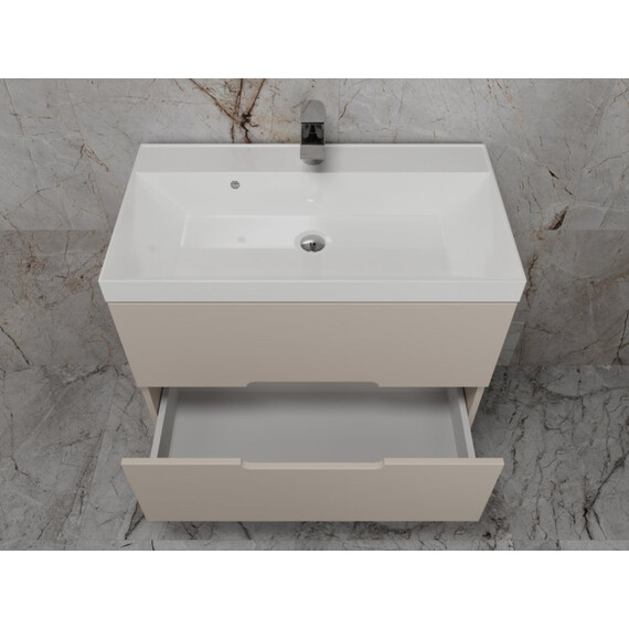 ТУМБА ПОДВЕСНАЯ STYLE LINE "МАТИС 80", CLASSIC 80, (2 ЯЩИКА), КРЕМ, ЭМАЛЬ