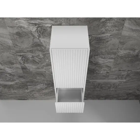 ПЕНАЛ STYLE LINE «СТОКГОЛЬМ» 360 СМ ПОДВЕСНОЙ 2 ЯЩИКА БЕЛЫЙ РИФЛЕНЫЙ СОФТ