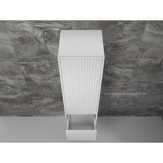 ПЕНАЛ STYLE LINE «СТОКГОЛЬМ» 360 СМ ПОДВЕСНОЙ 2 ЯЩИКА БЕЛЫЙ РИФЛЕНЫЙ СОФТ