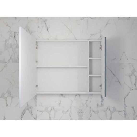 ЗЕРКАЛЬНЫЙ ШКАФ STYLE LINE «СТОКГОЛЬМ» 80 СМ ГРАФИТ СОФТ