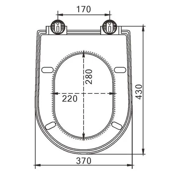 КРЫШКА - СИДЕНЬЕ  GARCIA БЕЛЫЙ МАТ.(АРТ.UF147)