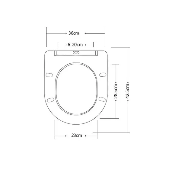 КРЫШКА - СИДЕНЬЕ  AZALEA/CLAVEL СЕРЫЙ МАТОВЫЙ (АРТ.0660)