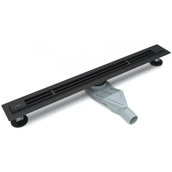 ЖЕЛОБ ДУШЕВОЙ ESBANO SLIM РЕШЕТКА LINE МАТОВЫЙ ЧЕРНЫЙ ДЛИНА 70 СМ