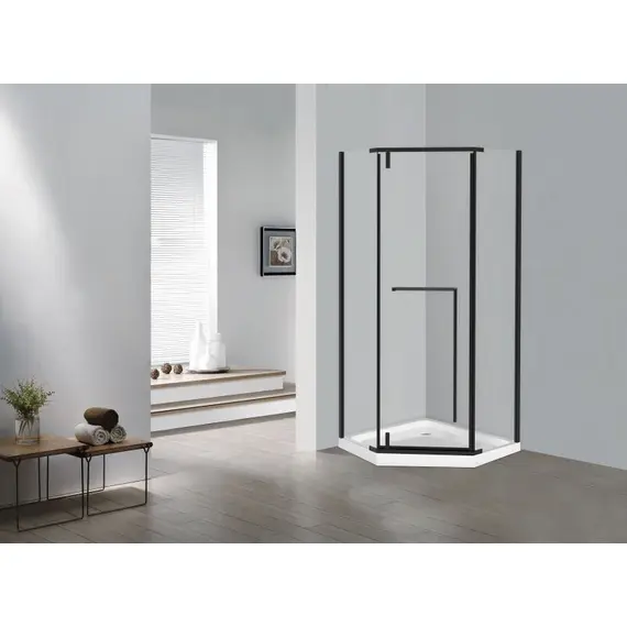 ОГРАЖДЕНИЕ ДУШЕВОЕ ESBANO ESS-90PR-B ЧЕРНЫЙ