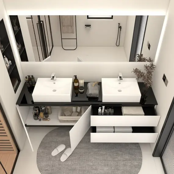 ТУМБА С РАКОВИНОЙ ORANS BC-6023-1800