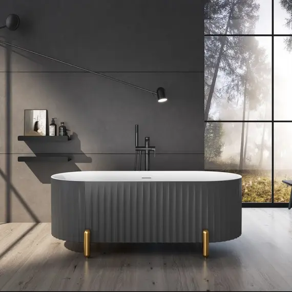 АКРИЛОВАЯ ВАННА BLACK & WHITE SB310GREY