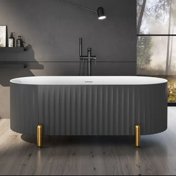 АКРИЛОВАЯ ВАННА BLACK & WHITE SB310GREY