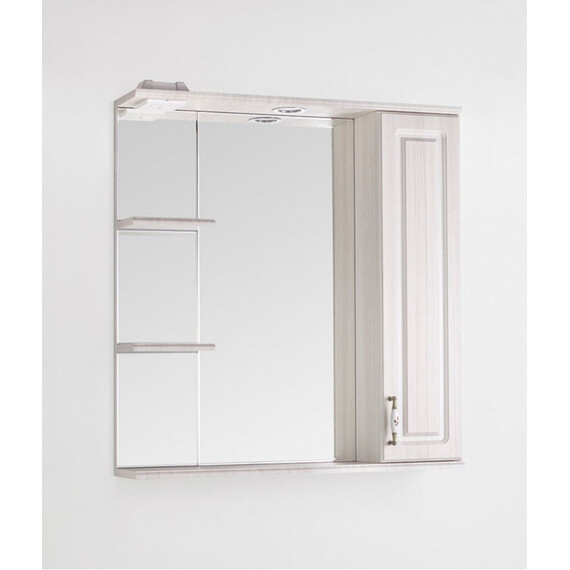 ЗЕРКАЛЬНЫЙ ШКАФ STYLE LINE ОЛЕАНДР-2 75/С, РЕЛЬЕФ ПАСТЕЛЬ