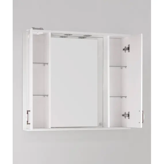 ЗЕРКАЛЬНЫЙ ШКАФ STYLE LINE ОЛЕАНДР-2 90/С, БЕЛЫЙ