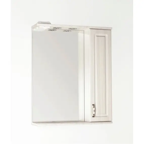 ЗЕРКАЛЬНЫЙ ШКАФ STYLE LINE ОЛЕАНДР-2 65/С, РЕЛЬЕФ ПАСТЕЛЬ