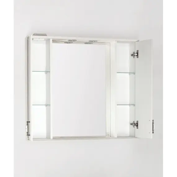 ЗЕРКАЛЬНЫЙ ШКАФ STYLE LINE ОЛЕАНДР-2 90/С, РЕЛЬЕФ ПАСТЕЛЬ