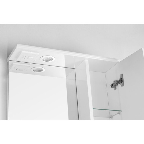 ЗЕРКАЛЬНЫЙ ШКАФ STYLE LINE ОЛЕАНДР-2 55/С, БЕЛЫЙ