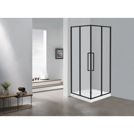 ОГРАЖДЕНИЕ ДУШЕВОЕ ESBANO ESS-100KV-B ЧЕРНЫЙ
