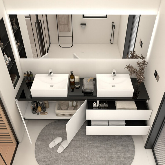 ТУМБА С РАКОВИНОЙ ORANS BC-6023-1800