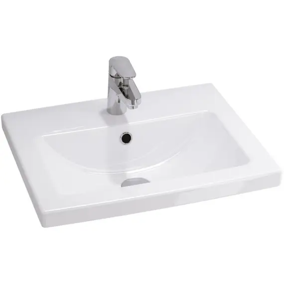 ТУМБА С РАКОВИНОЙ ПОДВЕСНАЯ STYLE LINE "ЖАСМИН 2", КОМО 50, ЛЮКС БЕЛАЯ, PLUS