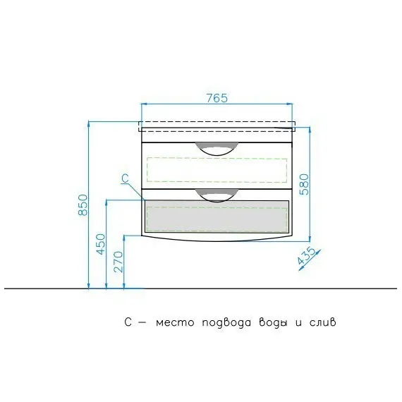 ТУМБА С РАКОВИТИНОЙ ПОДВЕСНАЯ STYLE LINE "ЖАСМИН 2", КОМО 80, ЛЮКС БЕЛАЯ, PLUS