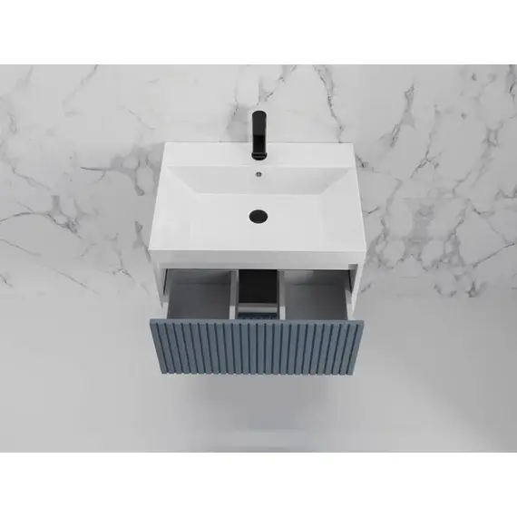 ТУМБА ПОДВЕСНАЯ STYLE LINE "СТОКГОЛЬМ 60", CLASSIC 60, (2 ЯЩ.) ГРАФИТ СОФТ, PUSH