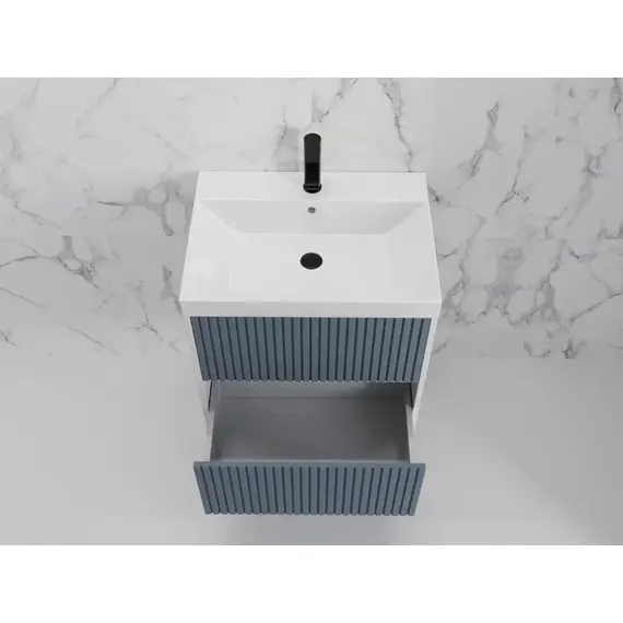 ТУМБА ПОДВЕСНАЯ STYLE LINE "СТОКГОЛЬМ 60", CLASSIC 60, (2 ЯЩ.) ГРАФИТ СОФТ, PUSH