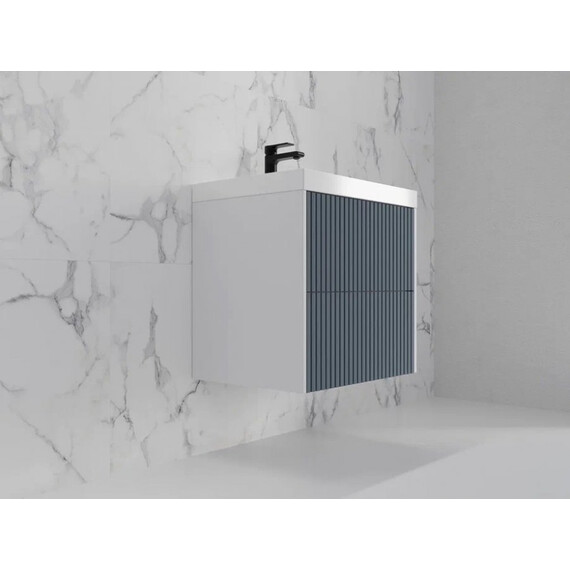 ТУМБА ПОДВЕСНАЯ STYLE LINE "СТОКГОЛЬМ 60", CLASSIC 60, (2 ЯЩ.) ГРАФИТ СОФТ, PUSH