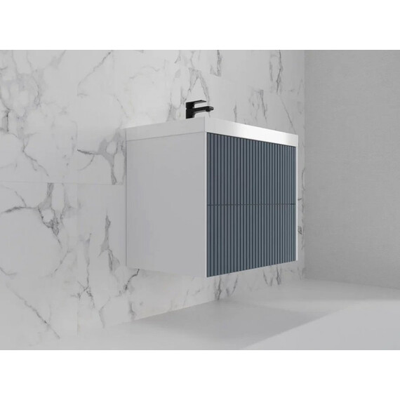 ТУМБА ПОДВЕСНАЯ STYLE LINE "СТОКГОЛЬМ 70", CLASSIC 70, (2 ЯЩ.) ГРАФИТ СОФТ, PUSH