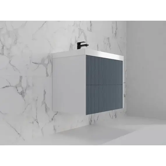 ТУМБА ПОДВЕСНАЯ STYLE LINE "СТОКГОЛЬМ 70", CLASSIC 70, (2 ЯЩ.) ГРАФИТ СОФТ, PUSH