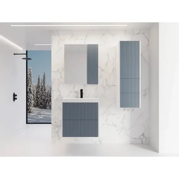 ТУМБА ПОДВЕСНАЯ STYLE LINE "СТОКГОЛЬМ 70", CLASSIC 70, (2 ЯЩ.) ГРАФИТ СОФТ, PUSH