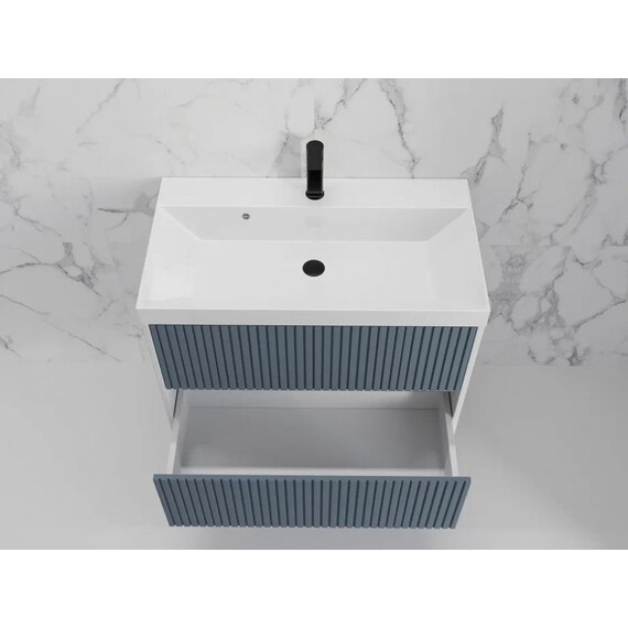 ТУМБА ПОДВЕСНАЯ STYLE LINE "СТОКГОЛЬМ 80", CLASSIC 80, (2 ЯЩ.) ГРАФИТ СОФТ, PUSH