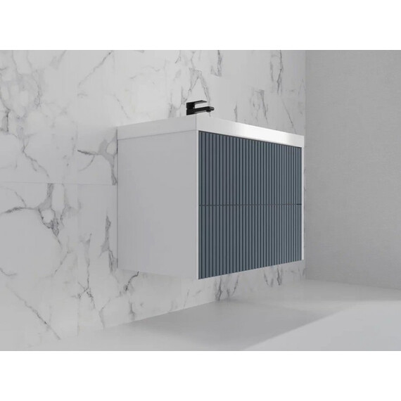 ТУМБА ПОДВЕСНАЯ STYLE LINE "СТОКГОЛЬМ 80", CLASSIC 80, (2 ЯЩ.) ГРАФИТ СОФТ, PUSH