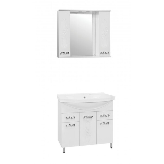 ТУМБА С РАКОВИНОЙ STYLE LINE ВЕНЕЦИЯ 90 (2 ЯЩ.) ПОД УМЫВАЛЬНИК ЭЛЬБРУС 90