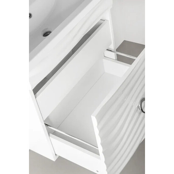 ТУМБА С РАКОВИНОЙ STYLE LINE ПОДВЕСНАЯ ВЕРОНИКА 60, КОМО 60, ЛЮКС БЕЛАЯ, PLUS