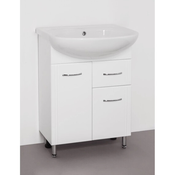 ТУМБА С РАКОВИНОЙ STYLE LINE ЭКО СТАНДАРТ 11 (1 ЯЩ.) ПОД УМЫВАЛЬНИК ЭРИКА 61