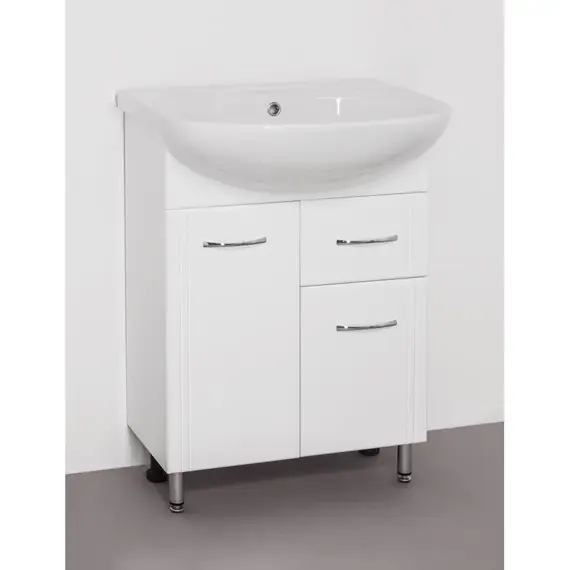 ТУМБА С РАКОВИНОЙ STYLE LINE ЭКО СТАНДАРТ 11 (1 ЯЩ.) ПОД УМЫВАЛЬНИК ЭРИКА 61