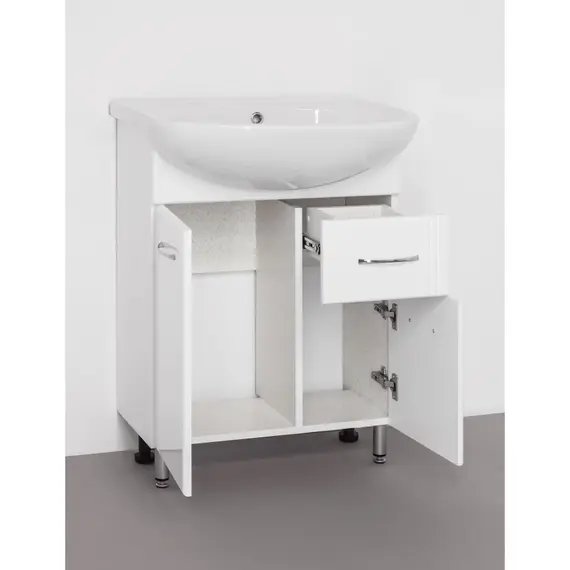 ТУМБА С РАКОВИНОЙ STYLE LINE ЭКО СТАНДАРТ 11 (1 ЯЩ.) ПОД УМЫВАЛЬНИК ЭРИКА 61