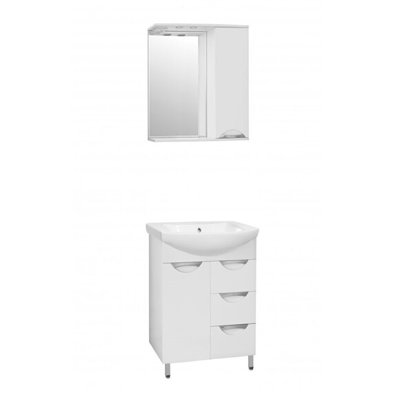 ТУМБА С РАКОВИНОЙ STYLE LINE ЖАСМИН 70 (3 ЯЩ.) ПОД УМЫВАЛЬНИК БАЛТИКА 70