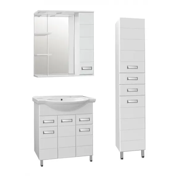 ТУМБА С РАКОВИНОЙ STYLE LINE ИРИС 75 (2 ЯЩ.) ПОД УМЫВАЛЬНИК БАЙКАЛ 75