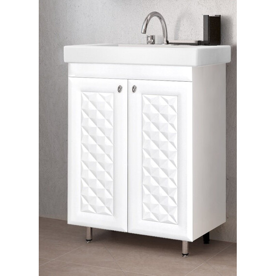 ТУМБА С РАКОВИНОЙ STYLE LINE КАННА 60 ПОД УМЫВАЛЬНИК КОМО 60, ЛЮКС