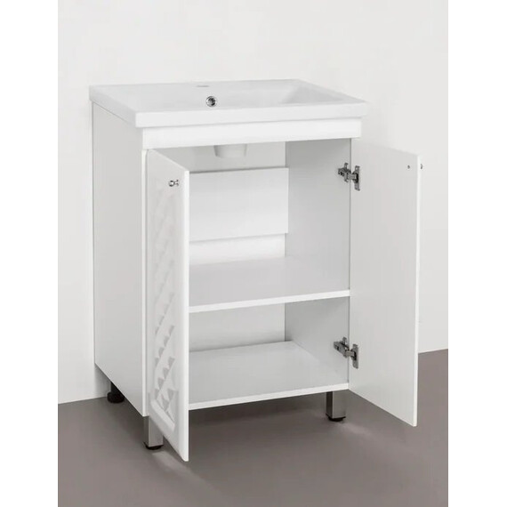 ТУМБА С РАКОВИНОЙ STYLE LINE КАННА 60 ПОД УМЫВАЛЬНИК КОМО 60, ЛЮКС