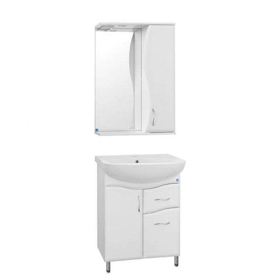 ТУМБА С РАКОВИНОЙ STYLE LINE ЭКО ВОЛНА 11 (1 ЯЩ.) ПОД УМЫВАЛЬНИК АНТИК 55