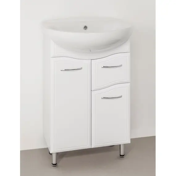 ТУМБА С РАКОВИНОЙ STYLE LINE ЭКО ВОЛНА 11 (1 ЯЩ.) ПОД УМЫВАЛЬНИК АНТИК 55