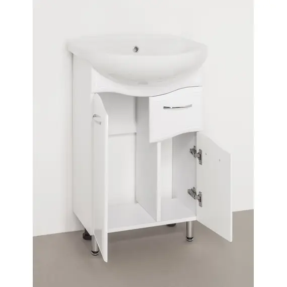 ТУМБА С РАКОВИНОЙ STYLE LINE ЭКО ВОЛНА 11 (1 ЯЩ.) ПОД УМЫВАЛЬНИК АНТИК 55