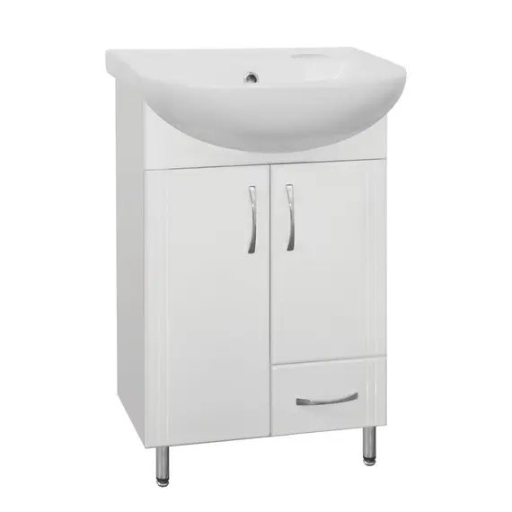 ТУМБА С РАКОВИНОЙ STYLE LINE ЭКО СТАНДАРТ 10 (1 ЯЩ.) ПОД УМЫВАЛЬНИК ЛАДОГА 50